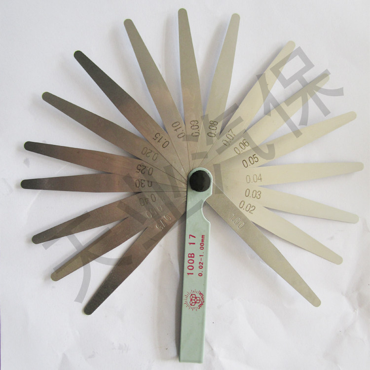 Seruler gap ruler thick and thin gauge steam repairing plug ruler gap gauge regulation valve 0 ruler 02-1 02-1 0mm 0mm