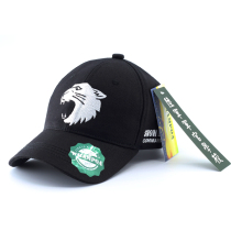 WHAMPOA WHAMPOA cotton perspiration personality cold black Snow Leopard commando commemorative gift baseball cap