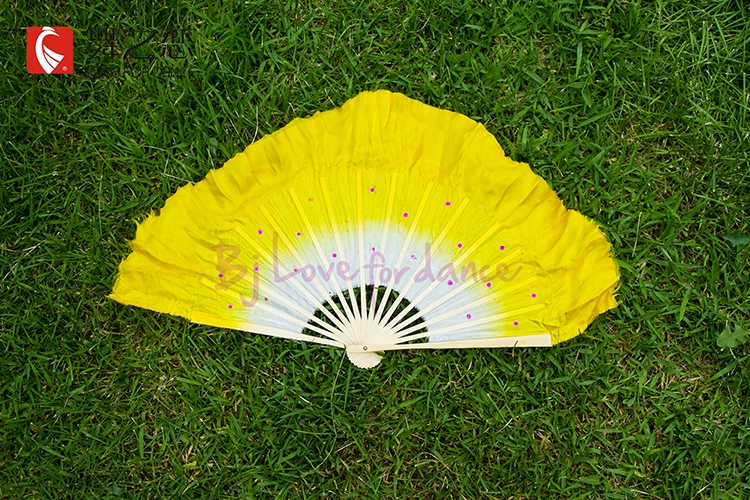 Vũ điệu tình yêu 8 inch tơ lụa quạt hai mặt Quạt nhảy vuông Quạt nhảy quốc gia Quạt Acura - Khiêu vũ / Thể dục nhịp điệu / Thể dục dụng cụ giày khiêu vũ nữ đẹp