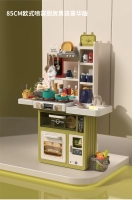 Кухня 85 см [люксовая версия] 63 аксессуара оливково-зеленый 888-70