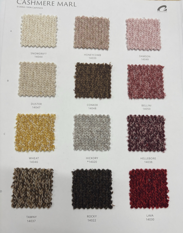 Consiene Marl Series 100% Cashmere 6/26 Count Pure Cashmere