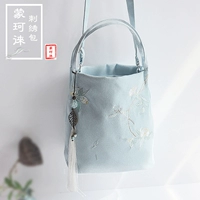 Ведро для чая сине-белое 22*25