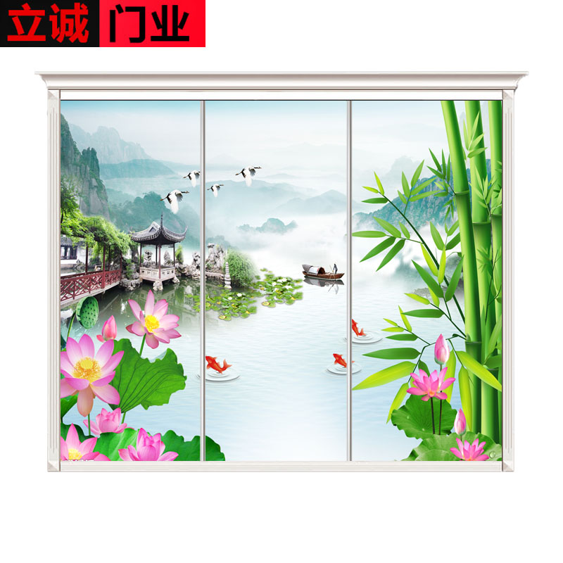 Custom wardrobe sliding door tempered glass wardrobe sliding door bedroom cloakroom sliding door 2 doors 3 doors closet sliding door