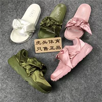 Puma X Fenty Bandana Slide 彪 hana nơ dép đế xuồng gió dép gucci