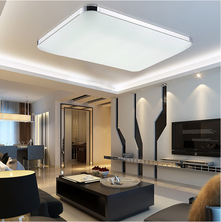 LED ceiling lamp Living room lamp atmospheric modern simple remote control bedroom rectangular study dining room balcony lamp