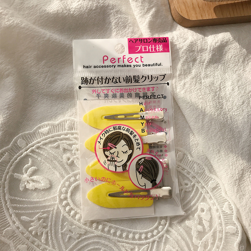 images 3:Wireless hair clip female side hair clip Korean brown head decorated with Liu Hai small side clip hair card duck mouth card