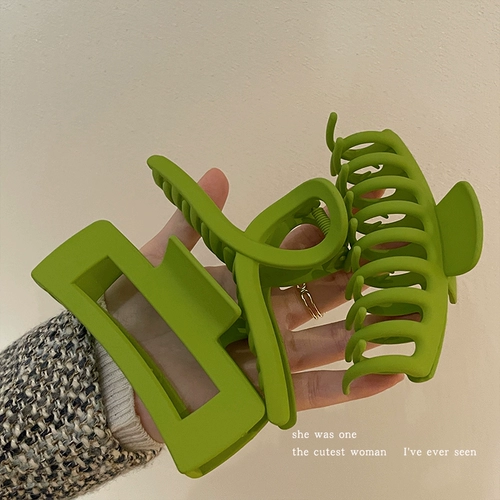 Зеленая заколка-крабик, заколка для волос, большая акула, аксессуар для волос, широкая цветовая палитра