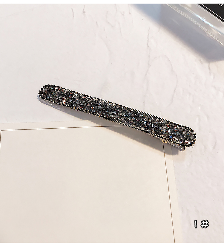 2019 thời trang mới khí chất hoang dã kẹp tóc đầy đủ khoan mỏ vịt clip đầu clip bên clip rhinestone bangs kẹp tóc kẹp tóc nữ - Phụ kiện tóc dây buộc tóc lò xo
