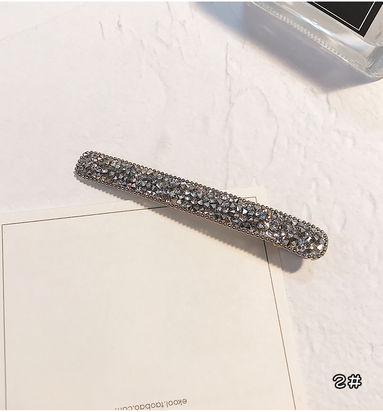 2019 thời trang mới khí chất hoang dã kẹp tóc đầy đủ khoan mỏ vịt clip đầu clip bên clip rhinestone bangs kẹp tóc kẹp tóc nữ - Phụ kiện tóc dây buộc tóc lò xo
