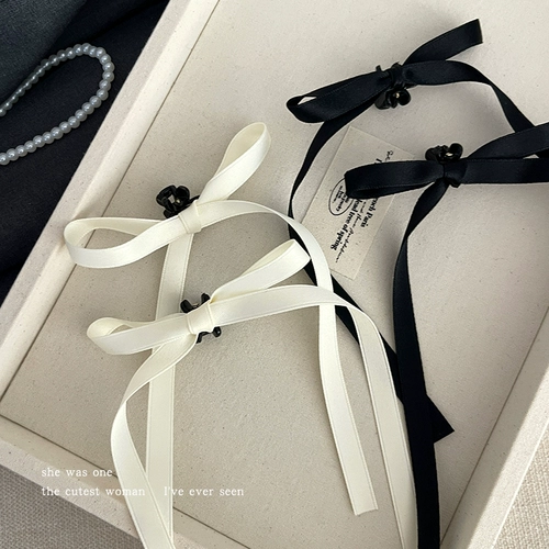 Корейская заколка для волос с бантиком, летний изысканный аксессуар для волос, хвостик