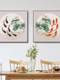 Six Fishes Painting Hanging Art Lotus Mural Living Room Hanging Painting Year of Abundance Sofa Background Wall Painting Six Fishes Decorative Painting