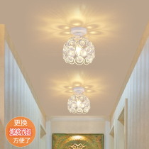 Chamboriliyuan aisle lamp E27 corridor lamp porch lamp porch lamp solar lamp iron creative crystal ceiling lamp