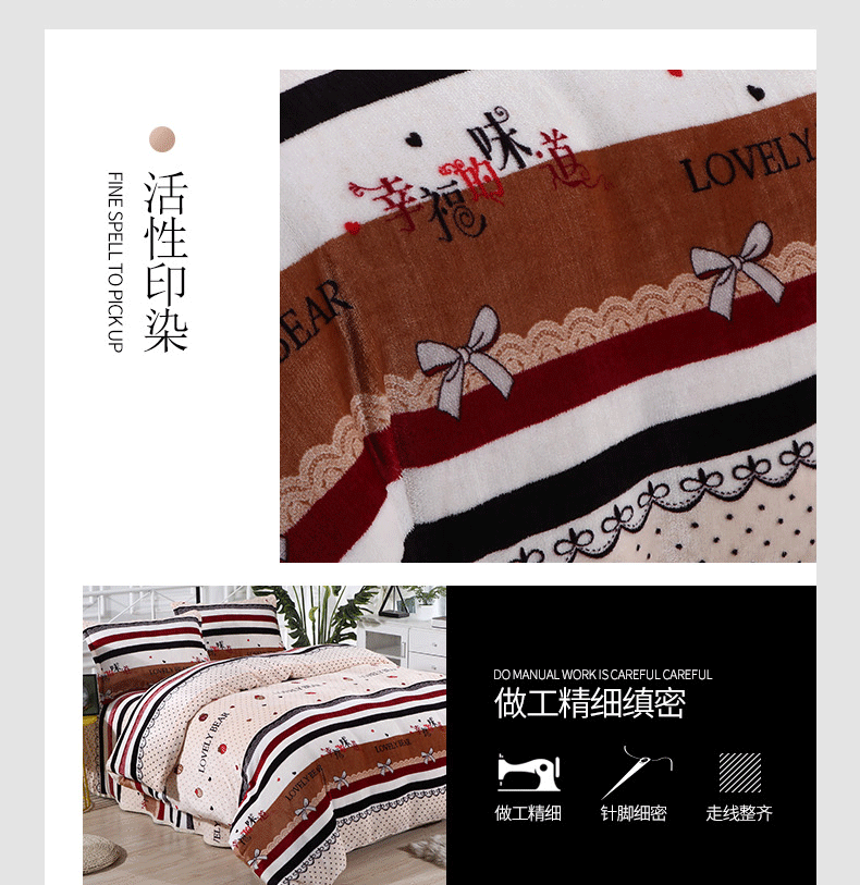 Dày lông cừu san hô ấm bốn mảnh mùa đông flannel chăn tấm trải giường đôi cộng với nhung nhung bộ ga gối