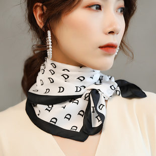 Универсальная накидка, осенний модный носовой платок, шарф, шейный платок, в западном стиле, с защитой шеи