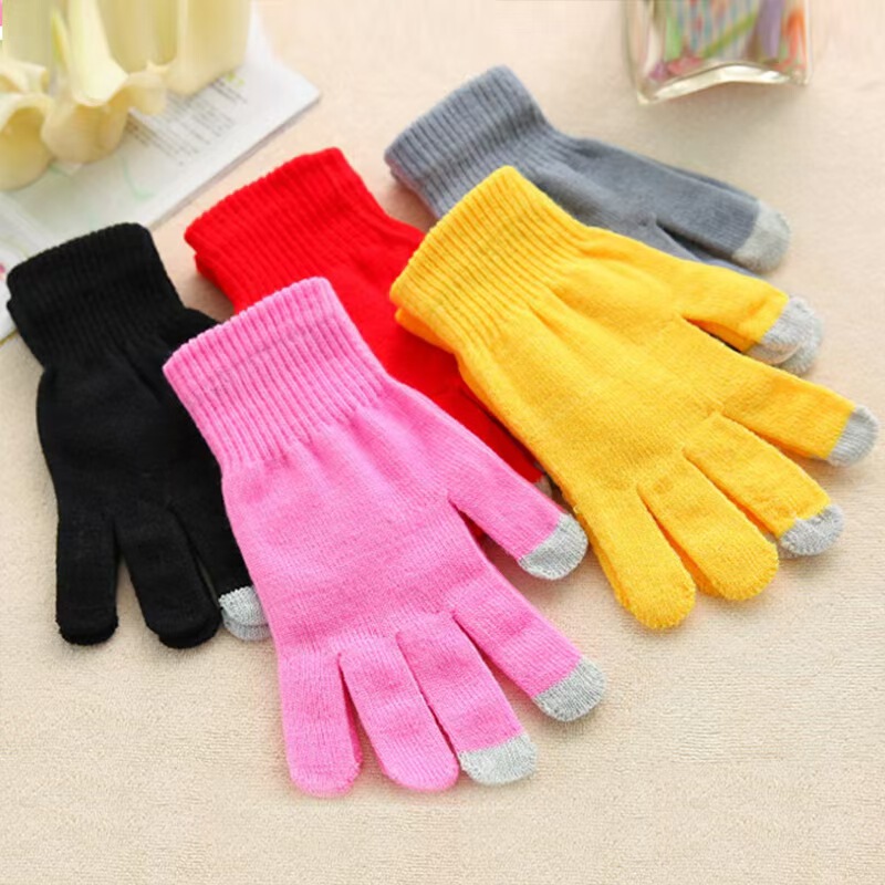 Cold-Proof Touch Screen Skin-Friendly Soft Gloves 2025 Autumn and Winter Warm Gloves Magic Knit Simple Unisex Cold-Proof Touch Screen Skin-Friendly Soft Gloves 2025 Autumn and Winter Warm Gloves Magic Knit Simple Unisex