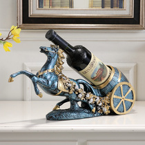 Creative living room wine rack ornaments European-style home wine cabinet decorations wine rack art horse furnishings soft decoration
