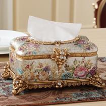 European-style resin tissue box home napkin paper box high-end fashion European creative living room coffee table ornaments