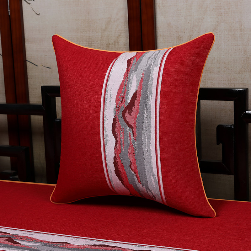 Chinese style pillow living room sofa pillow cover without core mahogany sofa cushion lumbar pillow office Chinese style custom