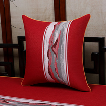 Chinese cuddle pillow living room sofa holding pillow cover without core red wood sofa cushions waist pillow office Chinese wind custom