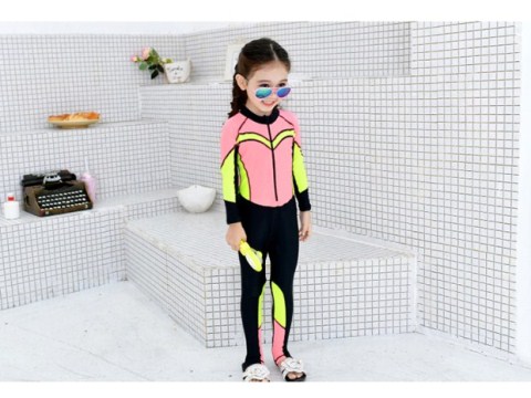Đồ bơi cho trẻ em gái Girls Spa dài tay Áo ấm và nhanh khô Kem chống nắng Xiêm Áo tắm cho bé trai Big Boy - Bộ đồ bơi của Kid quần áo bơi trẻ em