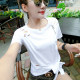 Summer 2024 new style loose European short-sleeved T-shirt women's versatile Hong Kong style top hollow hole beggar's shirt