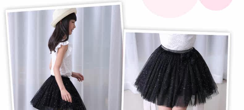 Jupe fillette en mélange - Ref 2053009 Image 30