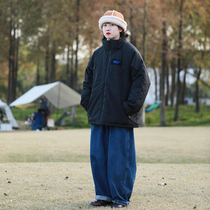 Winter Design Sense Day Ensemble Casual Thickening Tooling Standout Collar Cotton Clothing Female Tide Students Cotton Clothing Warm Coat Lovers bf