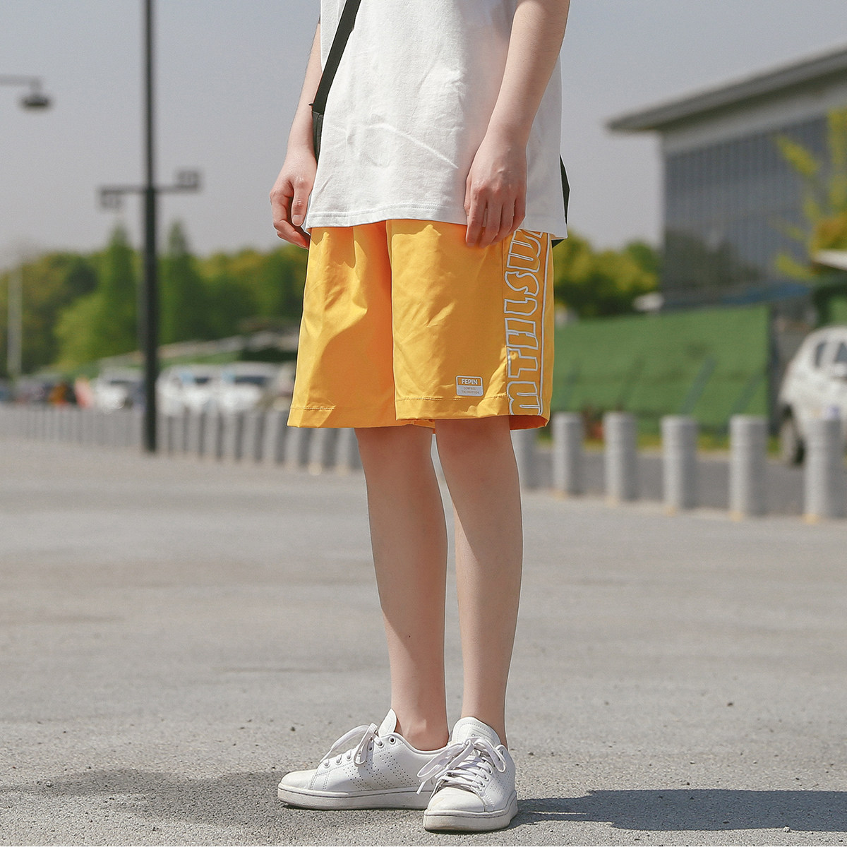 Shorts Women Loose Bf Wind Casual Straight Cylinder Wide Leg Neutral Sports Pants Tightness Waist Students High Waist 50% Pants Thin