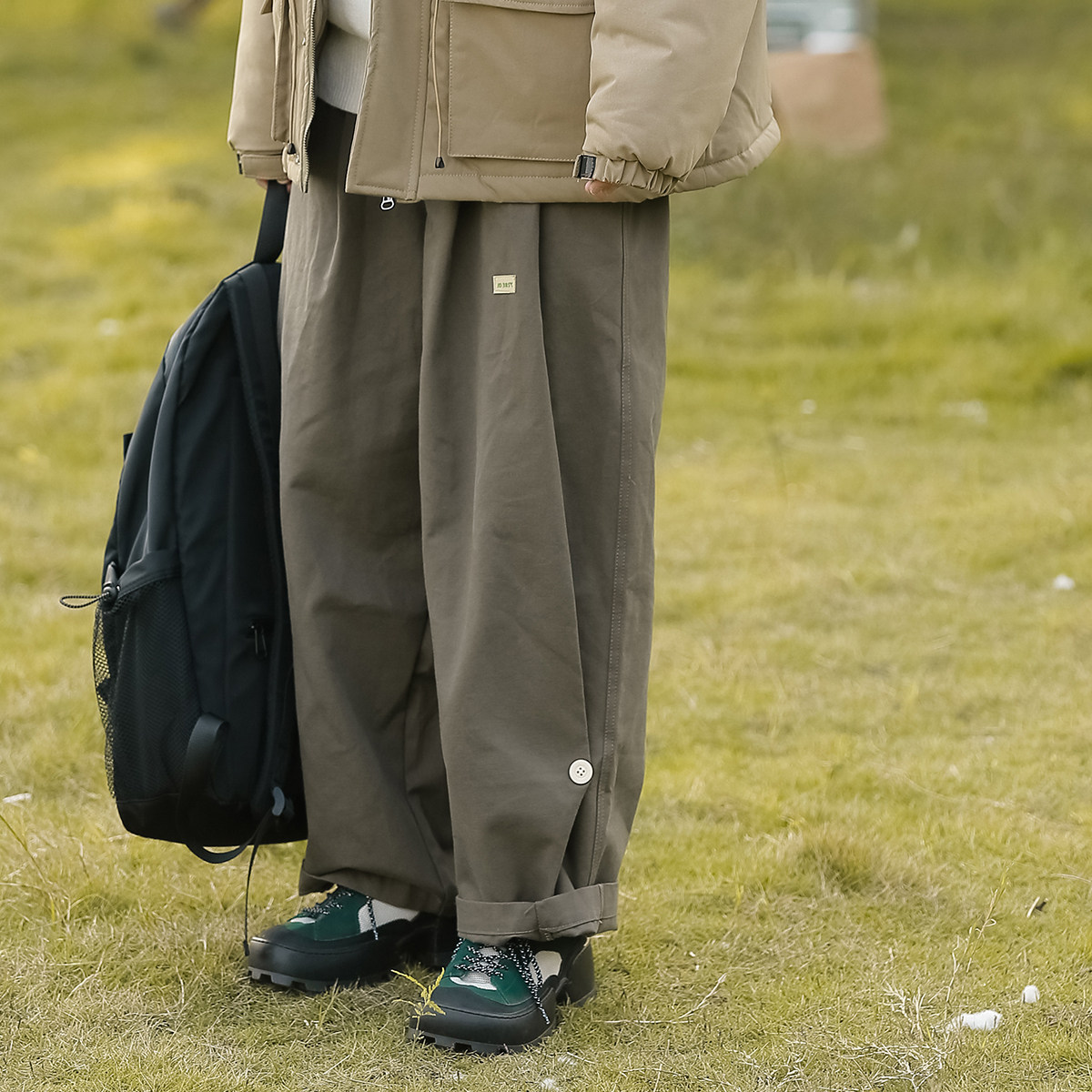 Design Sense Clothing Pants Woman Straight Cylinder Easy Spring Autumn Day Ensemble Retro Wide Leg Long Pants Students American Casual Pants Tide