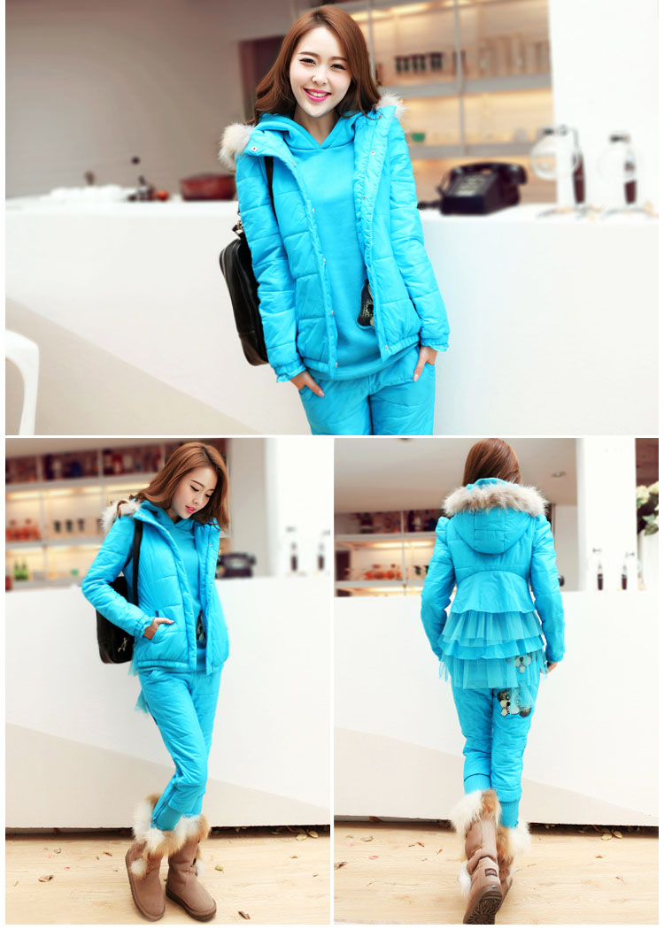 Sâu 2018 xuân mới size lớn cho nữ mùa xuân và mùa thu áo ba lỗ cotton phù hợp với thời trang 661 phao dáng dài nữ