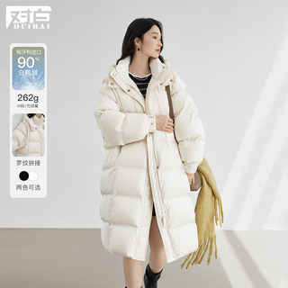 Chaqueta de plumón de relleno alto con capucha y costuras de diálogo para mujer, nueva chaqueta cálida de invierno 2025