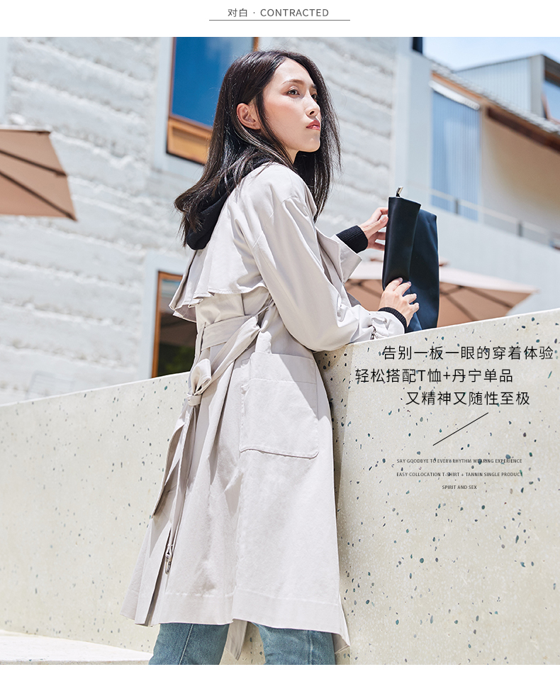 Trench pour femme en Coton - Ref 3226456 Image 8