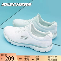 Skechers, белые дышащая обувь, зимние беговые кроссовки