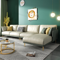 Light luxury modern minimalist style living room technology cloth sofa combination Full solid wood fabric sofa Detachable and washable combination sofa