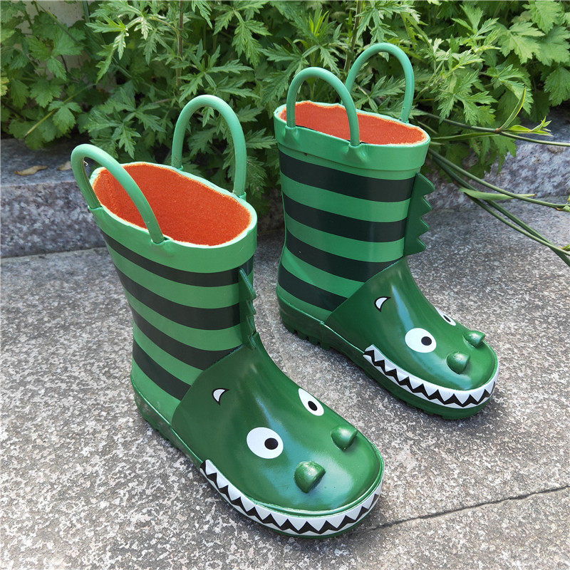 Foreign trade Yu Sin big brand children's new mode of cartoon shark boys and girls spring and autumn rain shoes