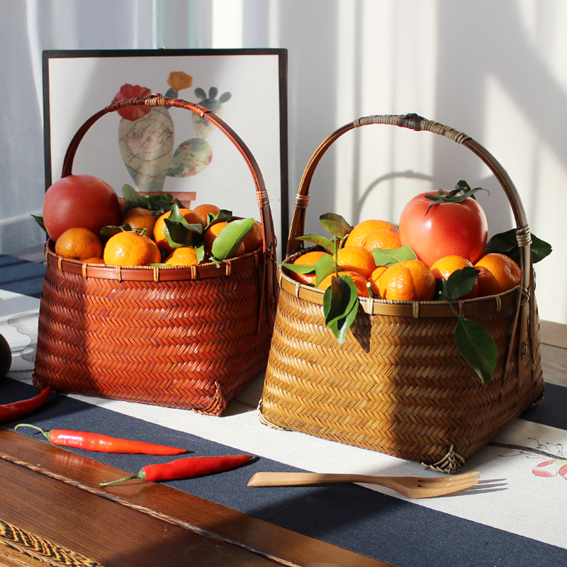 Boutique Bamboo Baskets Shopping Baskets Storage Baskets Bamboo Woven Products Home Woven Baskets Fruit Baskets Bamboo Baskets Bamboo Baskets