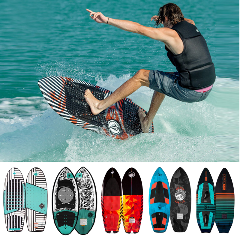 Wake wave surfboard Yacht speedboat wave boat special surfing water ski special tail single carbon fiber ultra-light