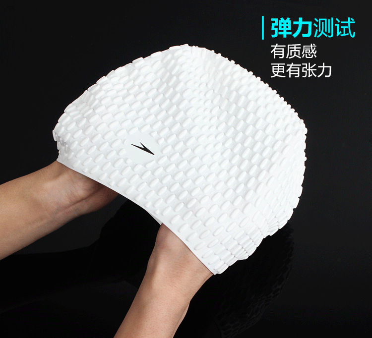 Mũ bơi Speedo nữ dài tóc không thấm nước silicone mũ bơi nam thoải mái bịt tai không phải đầu thời trang mũ bong bóng nước mũ bơi hoa