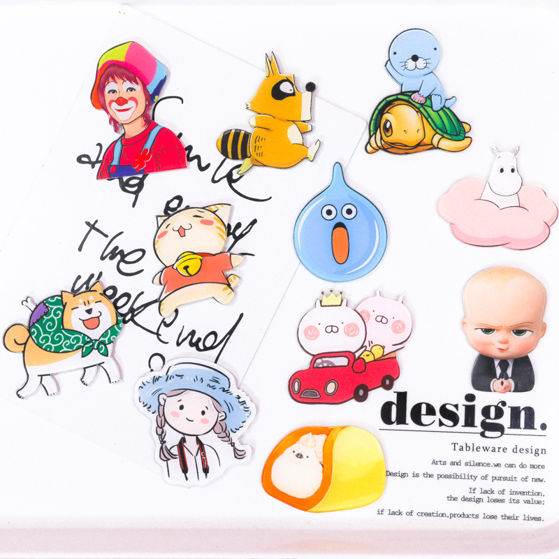 Hàn Quốc dễ thương phim hoạt hình trẻ em cô gái acrylic nhỏ pin huy hiệu trâm huy hiệu huy hiệu túi trang sức ghim cài áo vest nữ