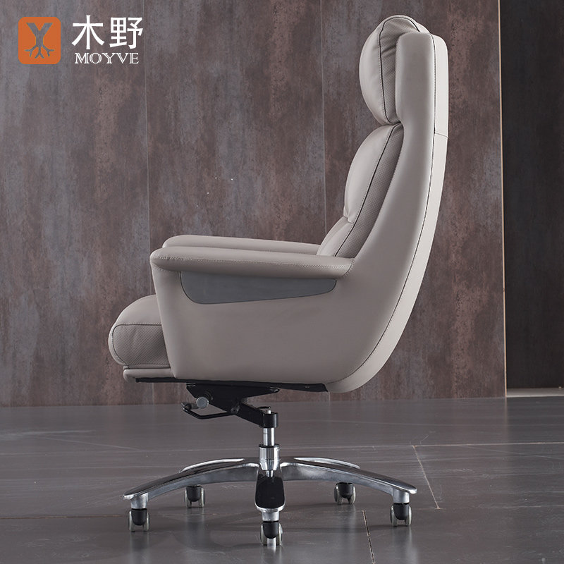 Wooden boss chair leather home with modern minimal computer chair office chair President Business Buffalo