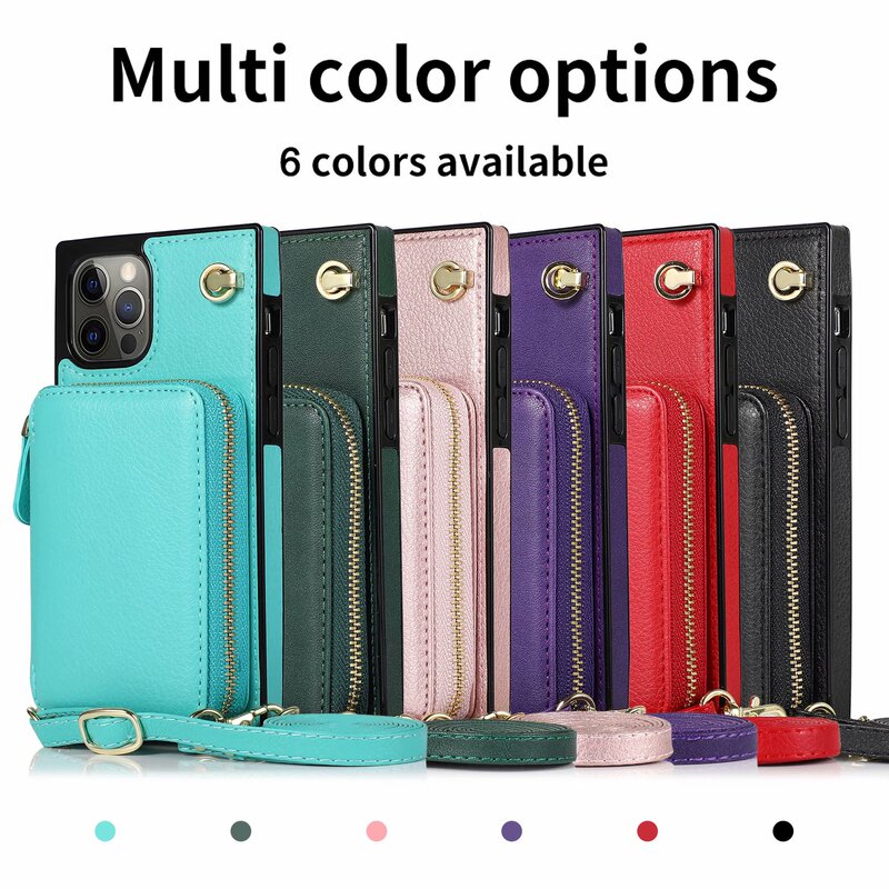 Suitable for iPhone 16 Pro Max Card-Inserting Phone Case, XS Apple 11 Pro Wallet-Style 17Pm Crossbody Card Holder, 18 Pro Protective Leather Case, 12 Pro Leather Case, 15 Multi-Card Holder, 14 Card-Inserting Protective Case
