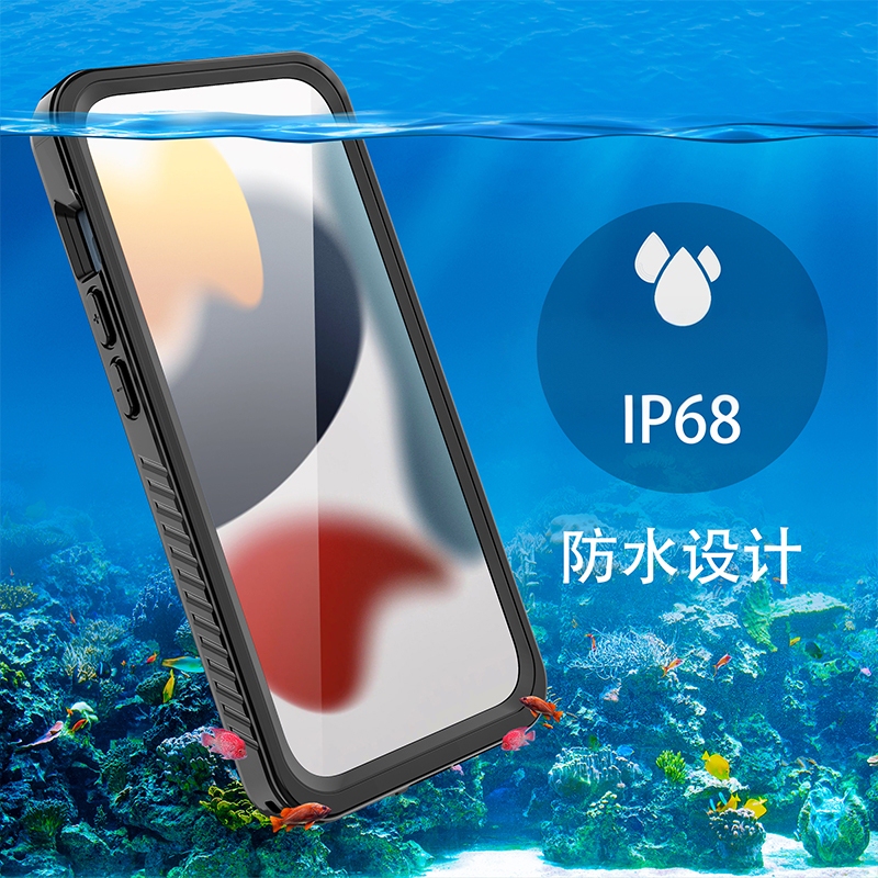 Suitable for Apple 15 Waterproof Phone Case, iPhone 16 Pro Max Dustproof, 13 Shockproof, Sealed 12 Triple-Protection, Xs/16E Rider Rainproof Full-Cover Protection, 14 Swimming Diving Bag, Outdoor Waterproof Case