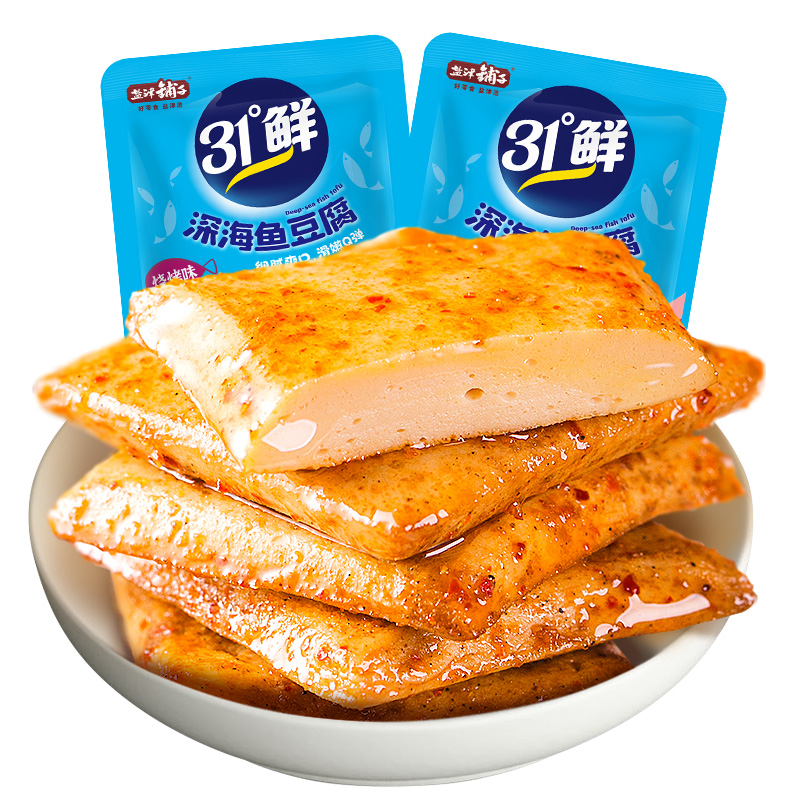 盐津铺子鱼豆腐豆干辣零食豆腐干解馋零食小吃休闲食品夜宵小包装