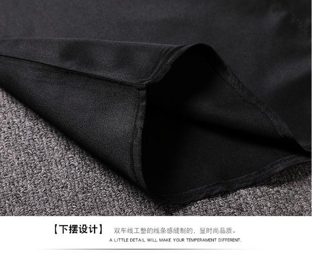 9,9 mùa thu anh em áo sơ mi dài tay nam và chú rể đám cưới anh em đồng phục màu trắng tốt nhất người đàn ông áo sơ mi màu rắn - Áo sơ mi nam cao cấp
