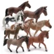 Mô phỏng nhận thức đồ chơi trẻ em hoang dã Maxima Black Horse White Horse Brown Horse Nam Horse Mare Horse Pony Model - Đồ chơi gia đình