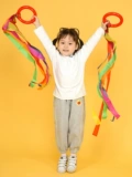 Радужный браслет, кольцо для детского сада, детская погремушка, со звуком, оборудование для утренней гимнастики