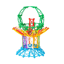 Finger-woven flower basket flower fairy handmade props plastic building blocks toys desktop childrens movement training