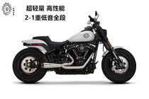 Spot Harley DS modification American origin TBR brothers Twobrothers M8 soft tail modification 2 out of 1 exhaust