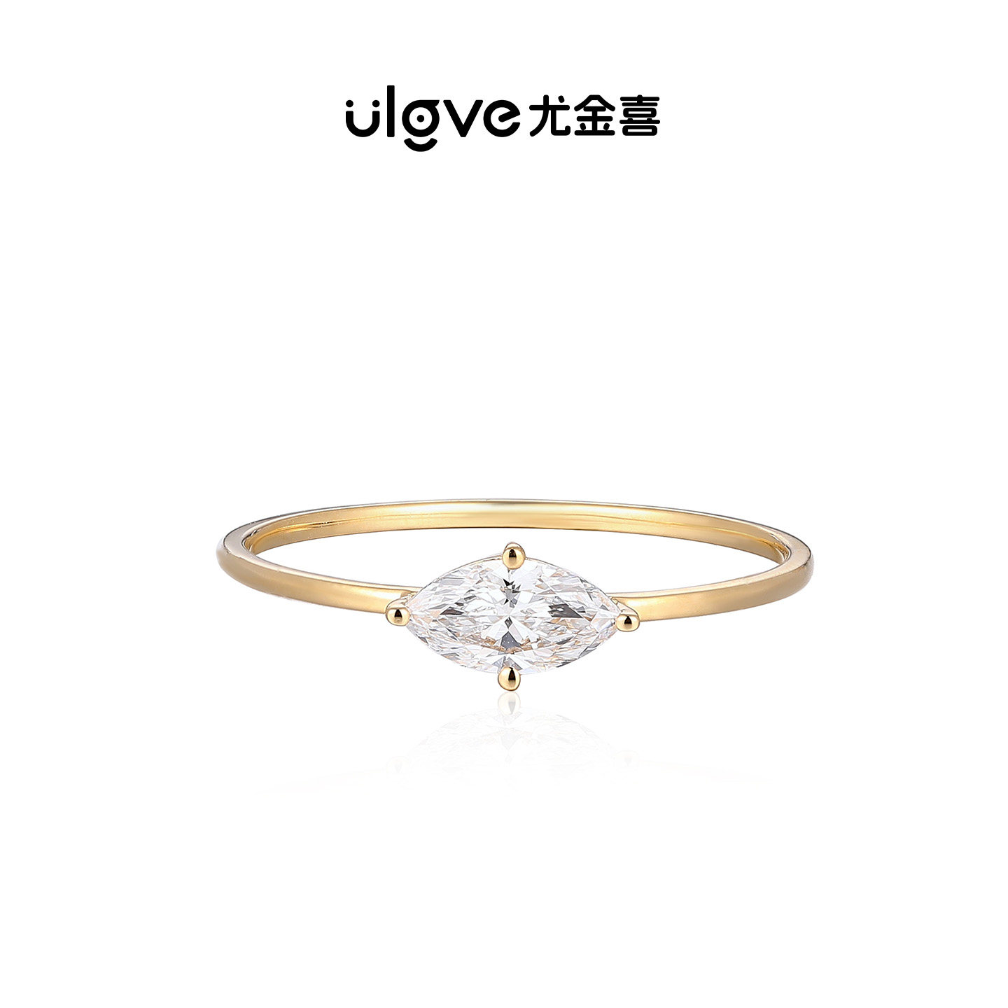 Кольцо You Jin Xi сердце 0.3ct размер 10