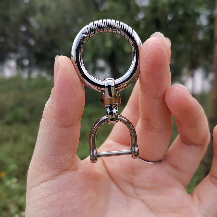 Брелок 钛合金汽车旋转万向节 胶囊钥匙扣 男女通用不锈钢钥匙圈锁匙扣